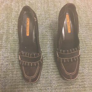 Via Spiga Brown Suede Wedge  - Size 6.5